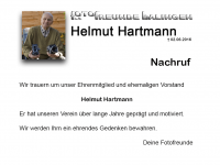 Helmut Hartmann - Nachruf